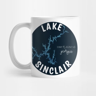 Lake Sinclair in Georgia Round Mug